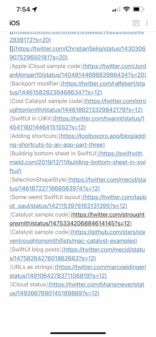 My iOS bookmarks file